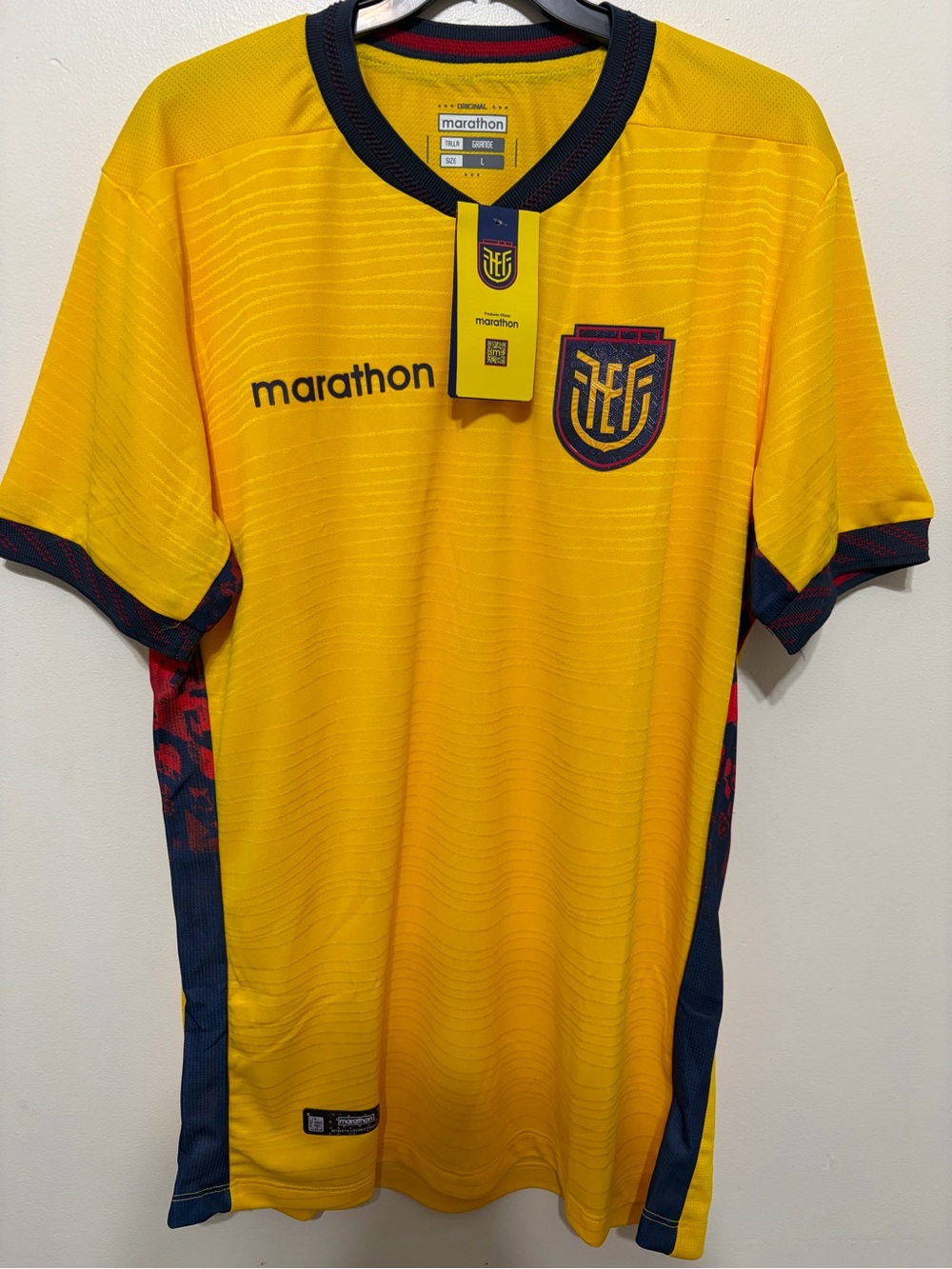 Ecuador Men’s Yellow Football Jersey